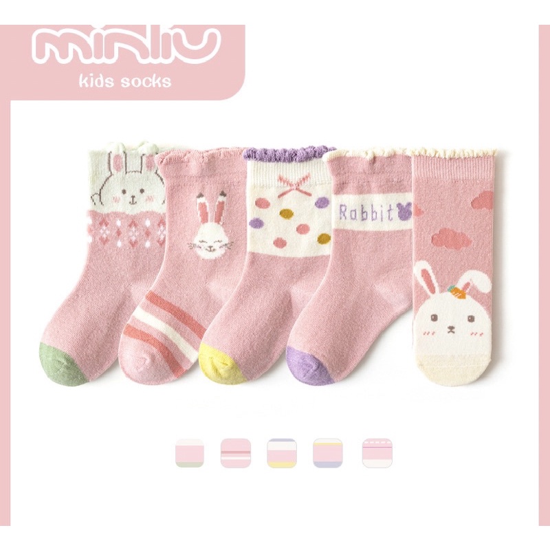 Tất cổ cao cho bé, chất cotton len không xù, nhão