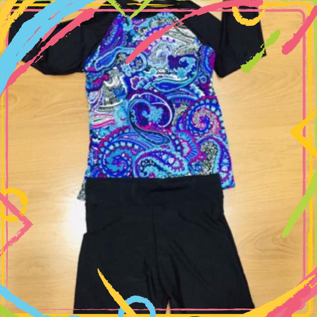 tuan00006 Áo tắm dài tay che bụng với quần đùi tuan00006 | BigBuy360 - bigbuy360.vn