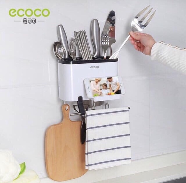 Hộp cắm đũa thìa, đồ dùng nhà bếp ECOCO 1801