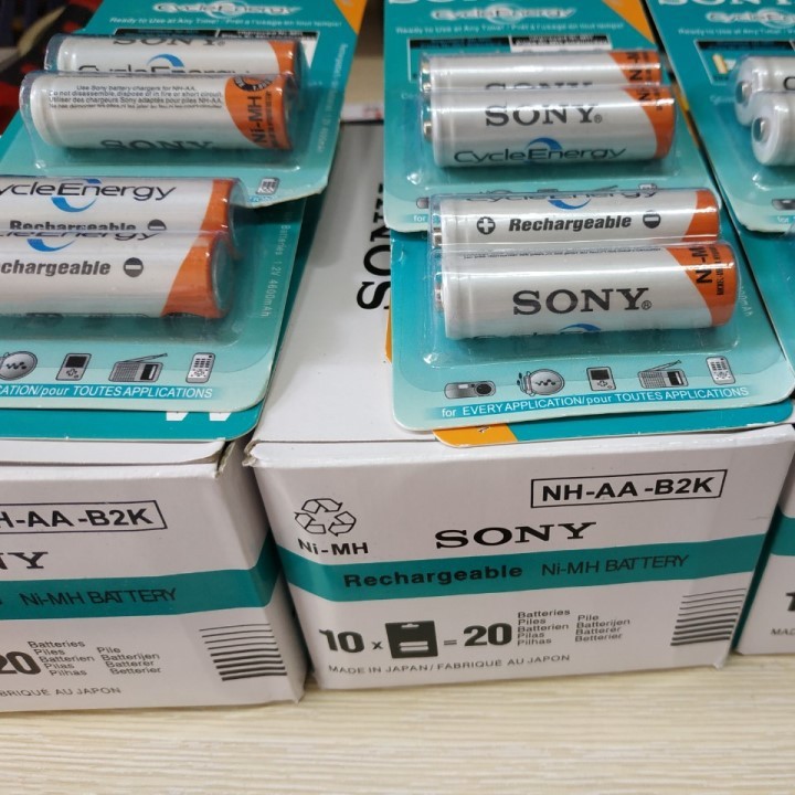 [Mã SKAMLTSM9 giảm 10% đơn 99K] PIN SẠC SONY AA và AAA, 1 vỉ 2 viên pin, nguyên seal