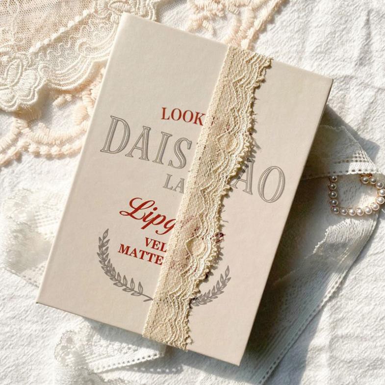 Set 4 Son Kem Lì LOOK BOOK DAISHIAO LACE Lipglaze Velvet Matteseries Vị Đào - HAVU Beauty | BigBuy360 - bigbuy360.vn