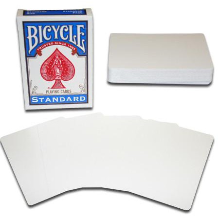 Đạo cụ ảo thuật Bicycle Gaff :Double Blank - Double Back - Double Face - Blank Face Bicycle Cards - Bài Mỹ