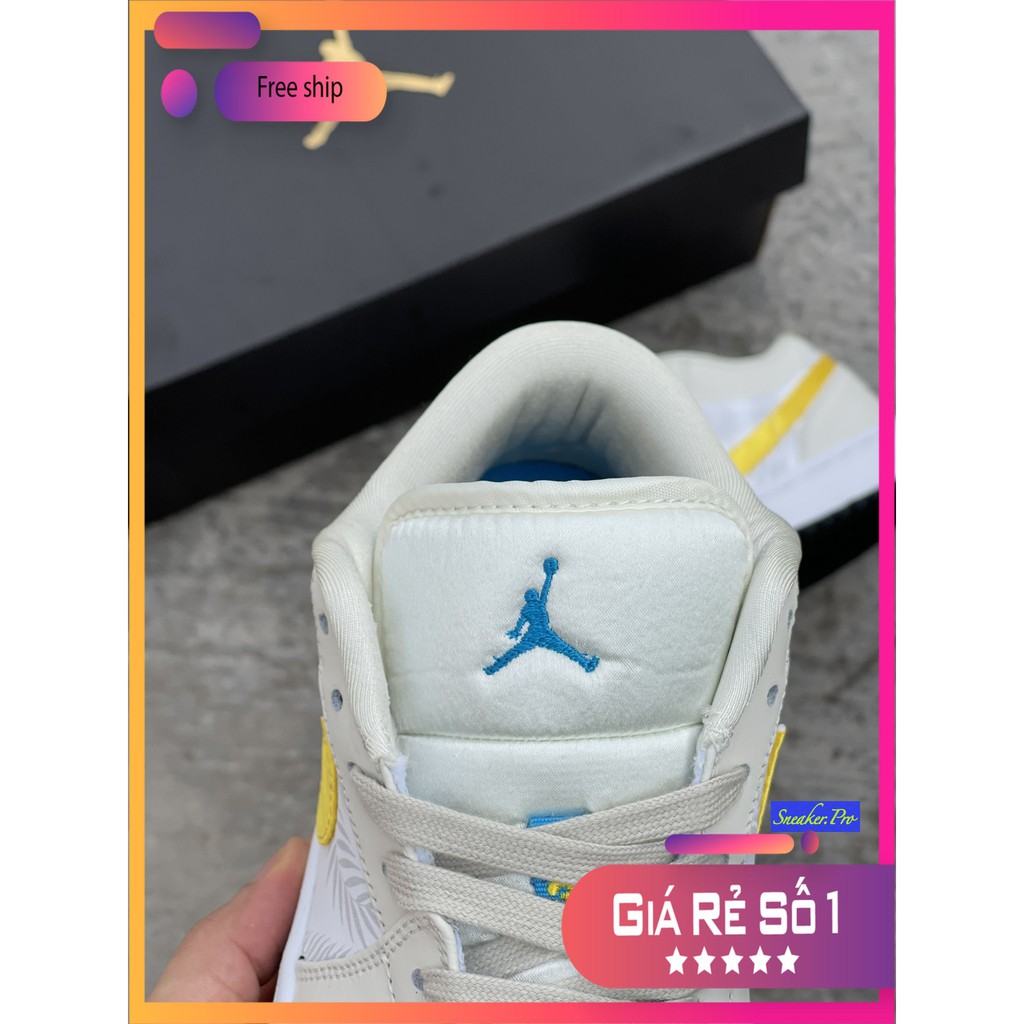 (FULL BOX + QUÀ TẶNG) Giày thể thao AIR Jordan 1 Low Palm Tree " Light Orewood Brown" siêu đẹp dành cho nam và nữ | BigBuy360 - bigbuy360.vn