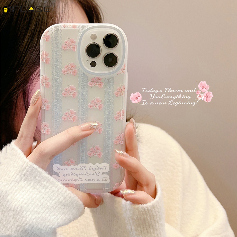 Ốp Điện Thoại Trong Suốt Chống Sốc Họa Tiết Hoa Cho iPhone 13 12 11 Pro Max XS Max XR X 7 8 Plus