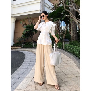 VELLE DESIGN áo sơ mi lụa tơ organza Ellis