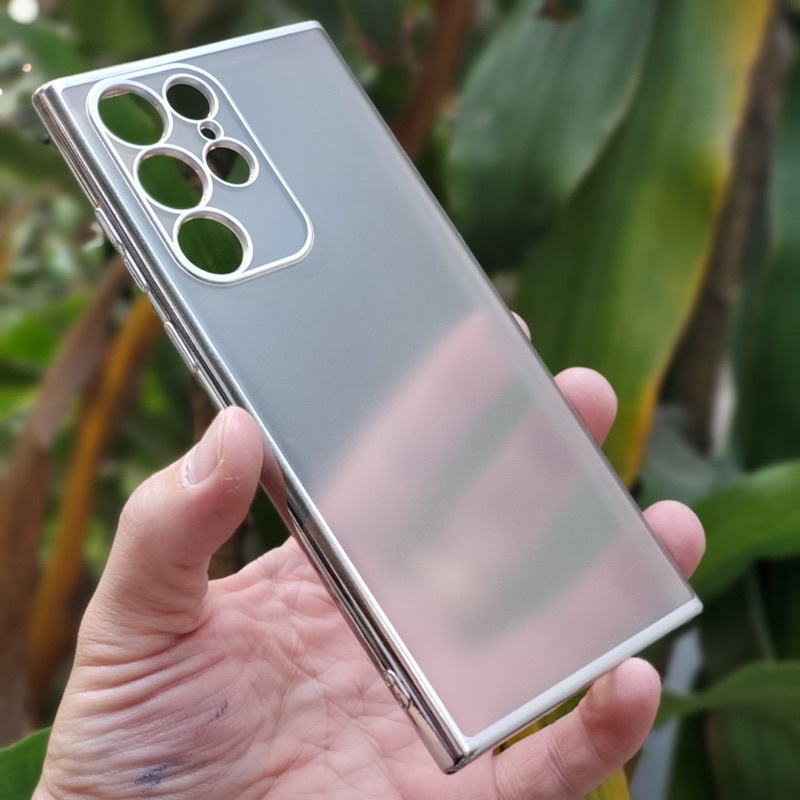 Ốp lưng sulada nhám viền màu cho Samsung S22, S22 Plus, S22 Ultra chống Vân tay, mồi hôi siêu đẹp