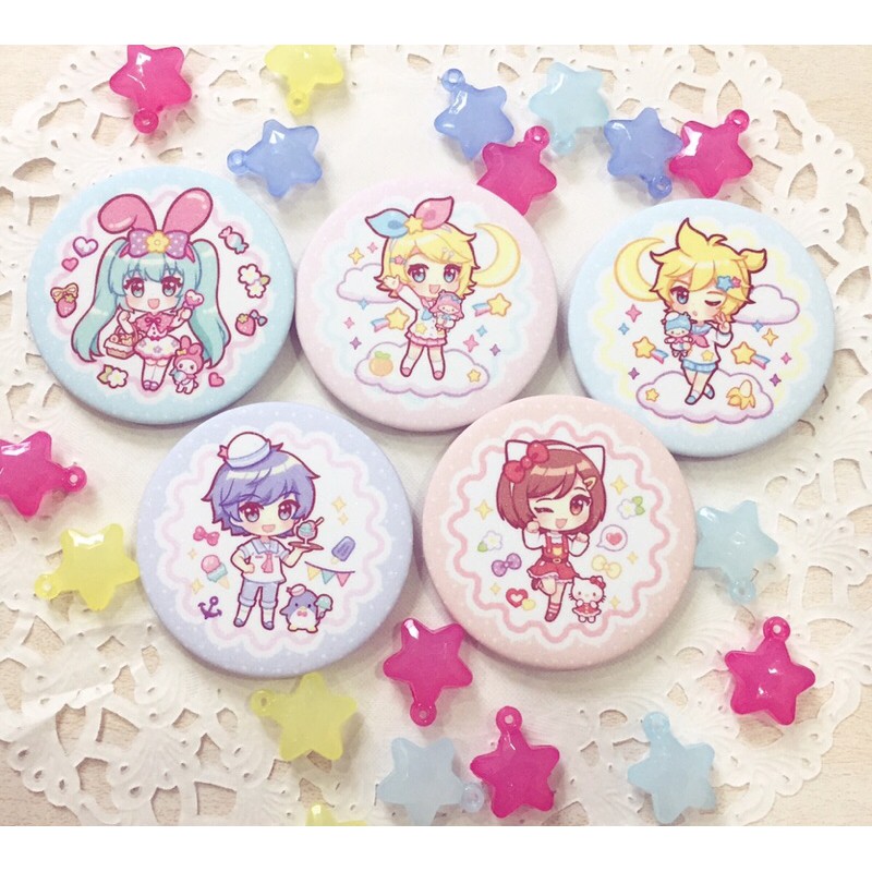Huy hiệu Vocaloid x Sanrio