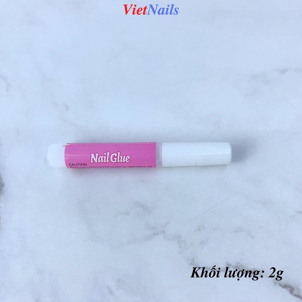 Keo Dán Móng Tay Nail Box Mini Màu Hồng 2g