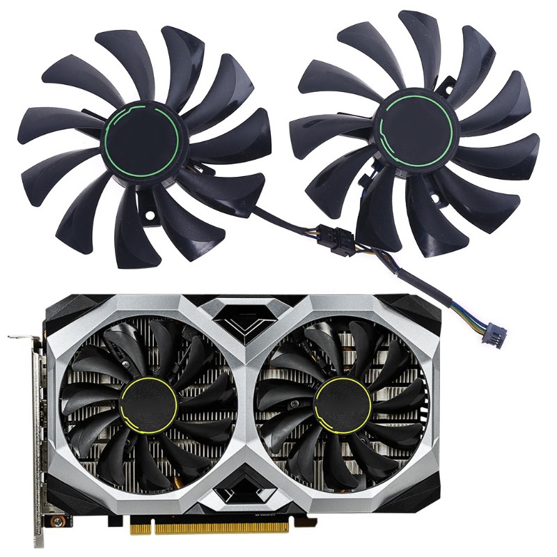 1 Cặp Quạt Tản Nhiệt Ha9010H12F-Z 4pin Cho Msi Gtx 1060 1660ti Rtx 2060