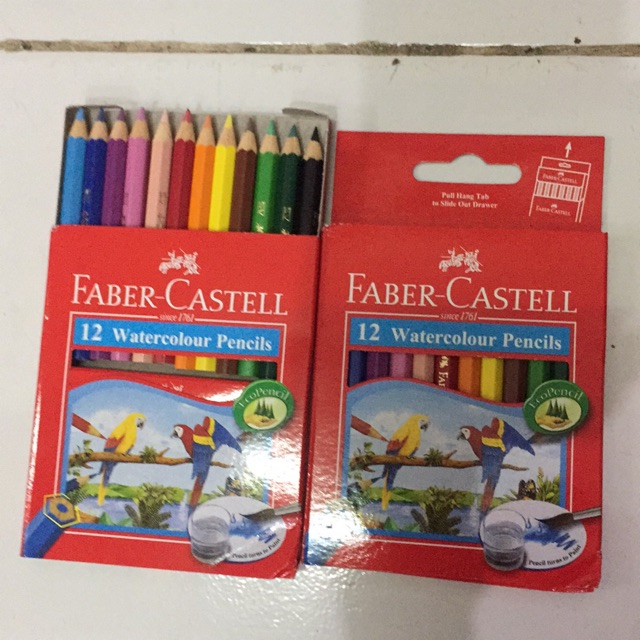 (hàng Mới Về) Set 12 Bút Chì Màu Nước Faber-castell