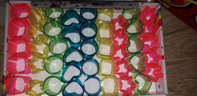 Sét 45 cái lò xo bằng nhựa có nhiều màu sắc và mẫu loại nhỏ
