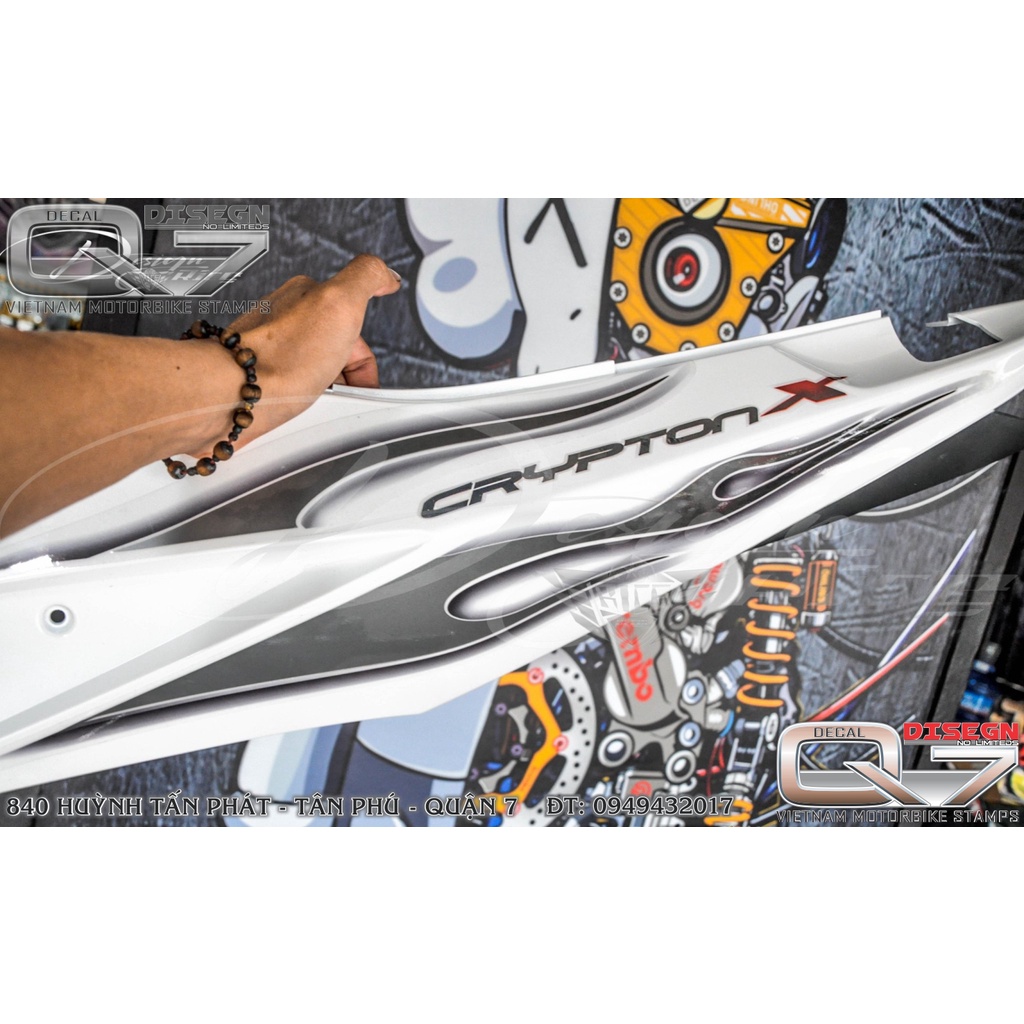 TEM RỜI EXCITER 2010 LỬA - XE TRẮNG