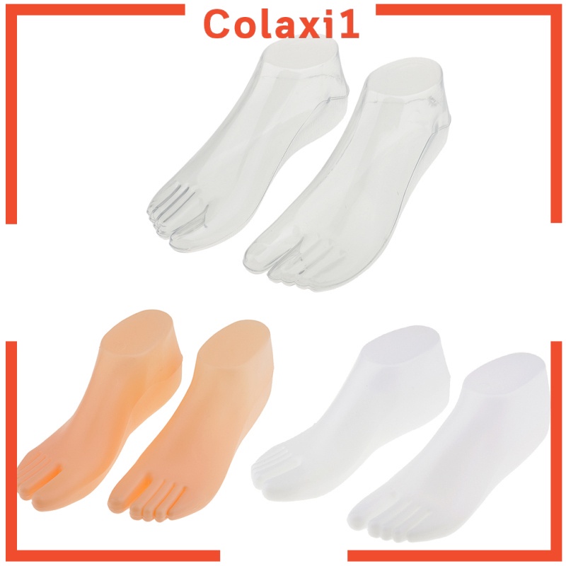 [COLAXI1] 1 Pair Women Feet/Foot Display Shoes Socks Plastic Mannequin Model for Shop