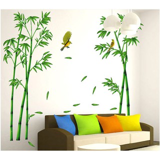 Decal Dán Tường Khóm Trúc