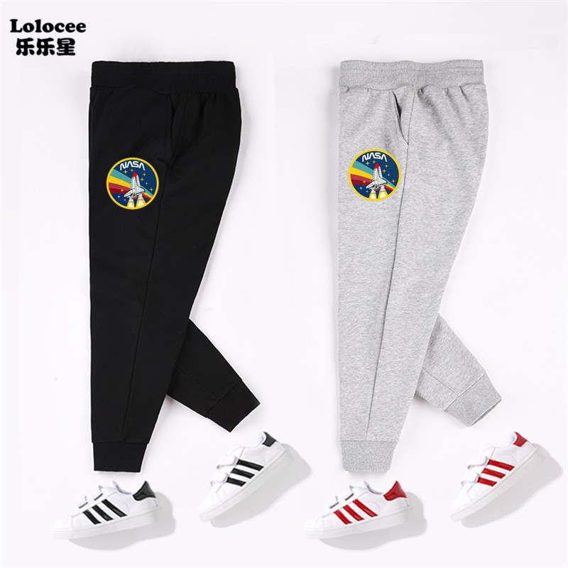 NASA Quần Jogger Cotton In Hình Sáng Tạo Cho Bé Trai