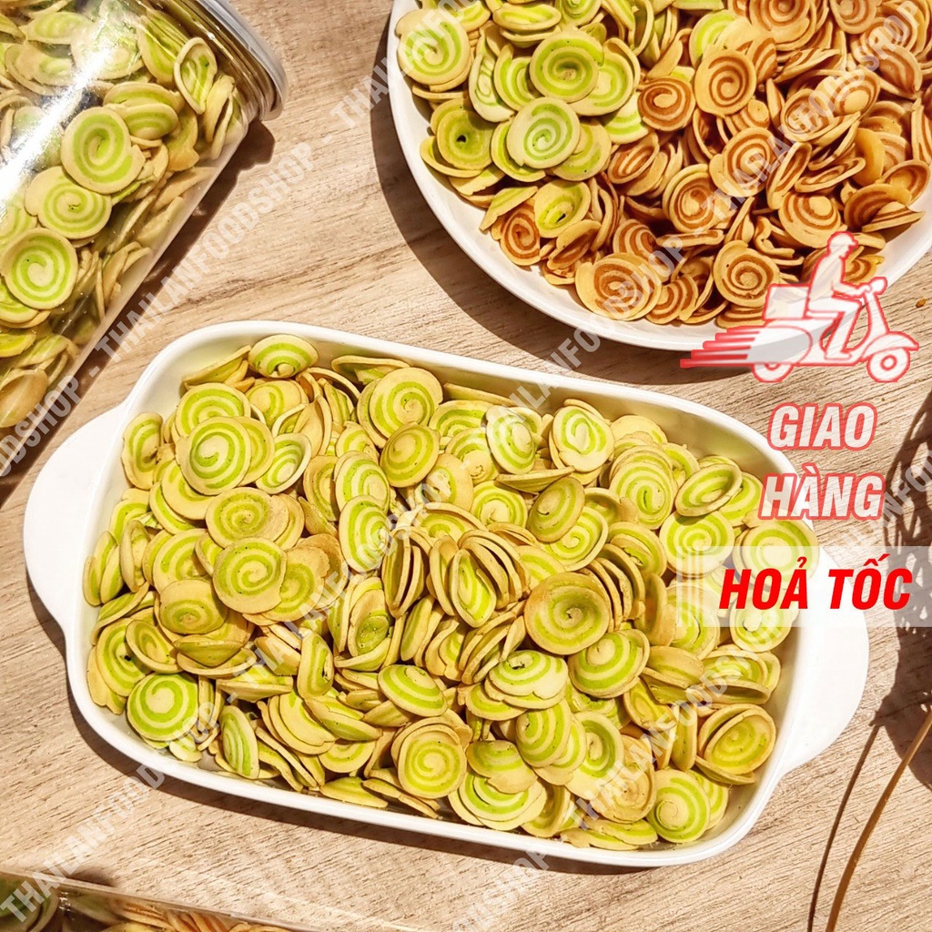 Bánh Tai Heo Nhí Trung Hiếu Vị Trà Xanh Túi 1kg