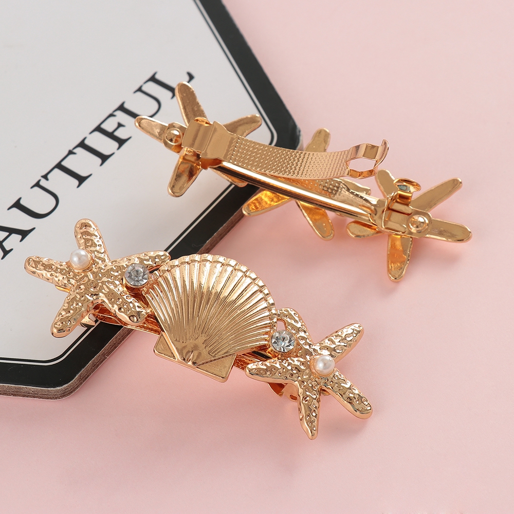 Kẹp tóc hợp kim hình chiếc lá xinh xắn thời trang cho nữ