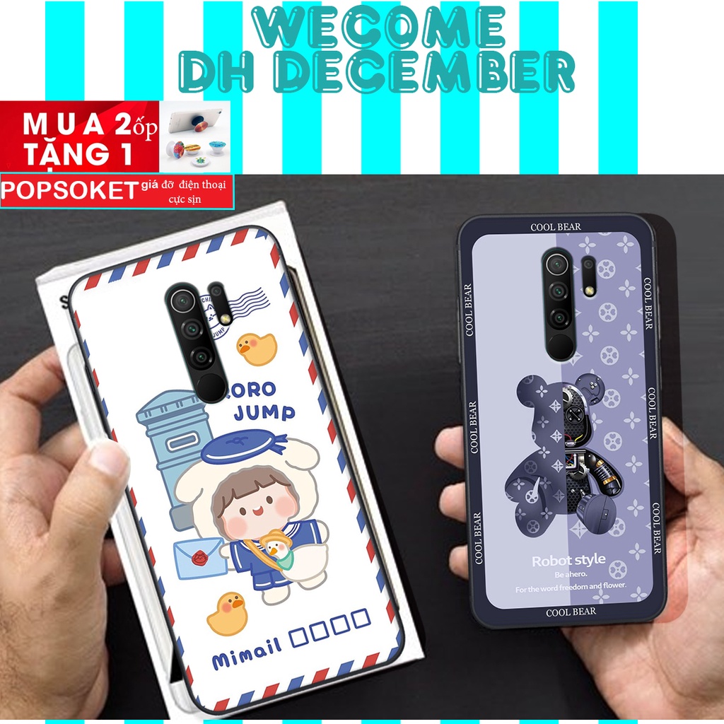 Ốp lưng Xiaomi REDMI 9  in hình 3D gấu mới nhất - sang - chảnh - ĐẸP- BỀN