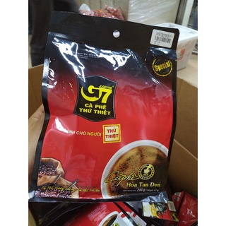 (Date 11/2021) Cafe G7 Trung Nguyên hoà tan đen không đường gói 2gr