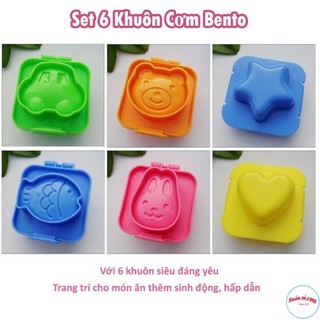 Set 6 Khuôn Cơm Bento