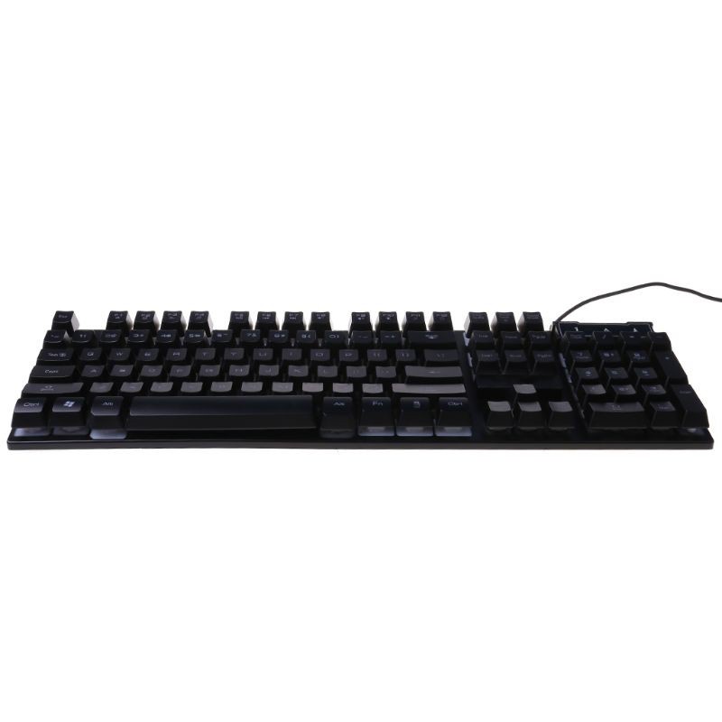 DOU USB Wired Gaming Keyboard 104 Keys Mechanical Feeling Gamer Keyboard for Computer Laptop