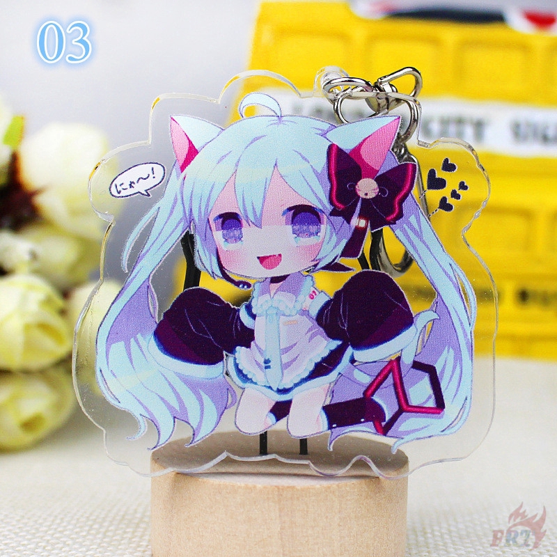 ❀ Hatsune Miku Móc khóa ❀ Snow Sakura VOCALOID Figures KeyRing Pendant Gifts - 6 Styles