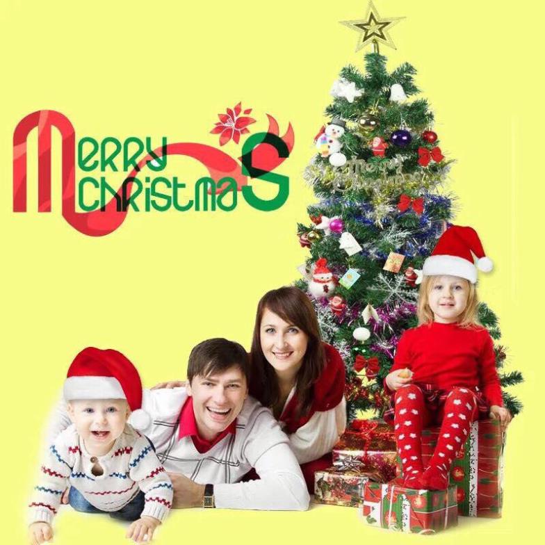 Cây thông Noel trang trí đầy đủ phụ kiện đi kèm cao 1.6m