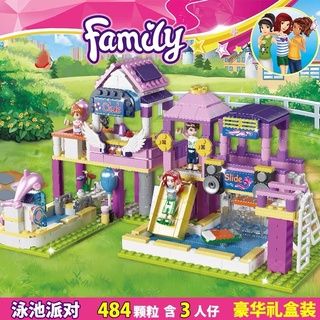 HỘP XẾP HÌNH LEDUO KIỂU LEGO FRIENDS - BIỆT THỰ THIÊN THẦN 484 CHI TIẾT - XẾP HÌNH LEGO CON GÁI