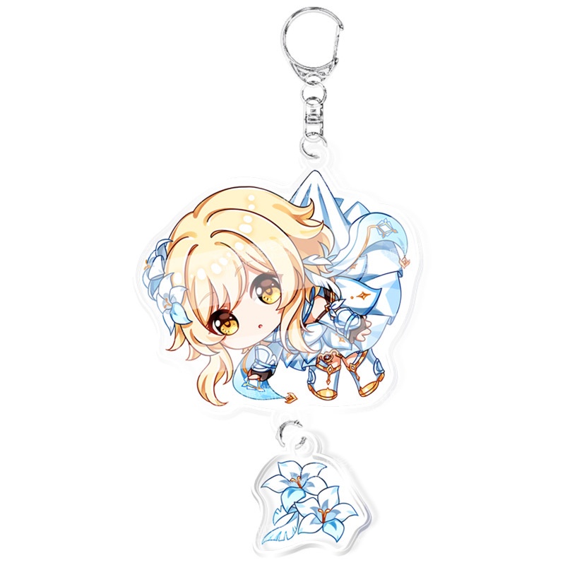Móc Khóa acrylic Họa Tiết Hoạt Hình Hotaru Kaedehara Kazuha Raiden Shogun Yae Miko Zhongli