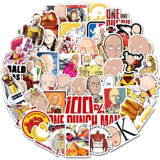 Set 49 Nhãn Dán Trang Trí Hình Nhân Vật Hoạt Hình One Punch-Man