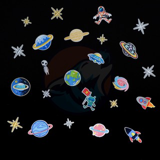 Sticker/Patch vải Space out dùng ủi/là trang trí cho quần áo, mũ nón, phụ kiện, túi xách, balo ...v