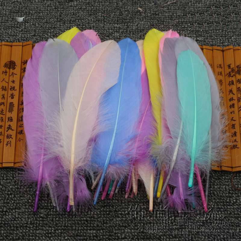 Lông vũ cánh dài, 15-20 cm tông màu pastel làm phụ kiện dreamcatcher, phụ kiện handmade Pinky Shop [Hàng đẹp, mới 100%]