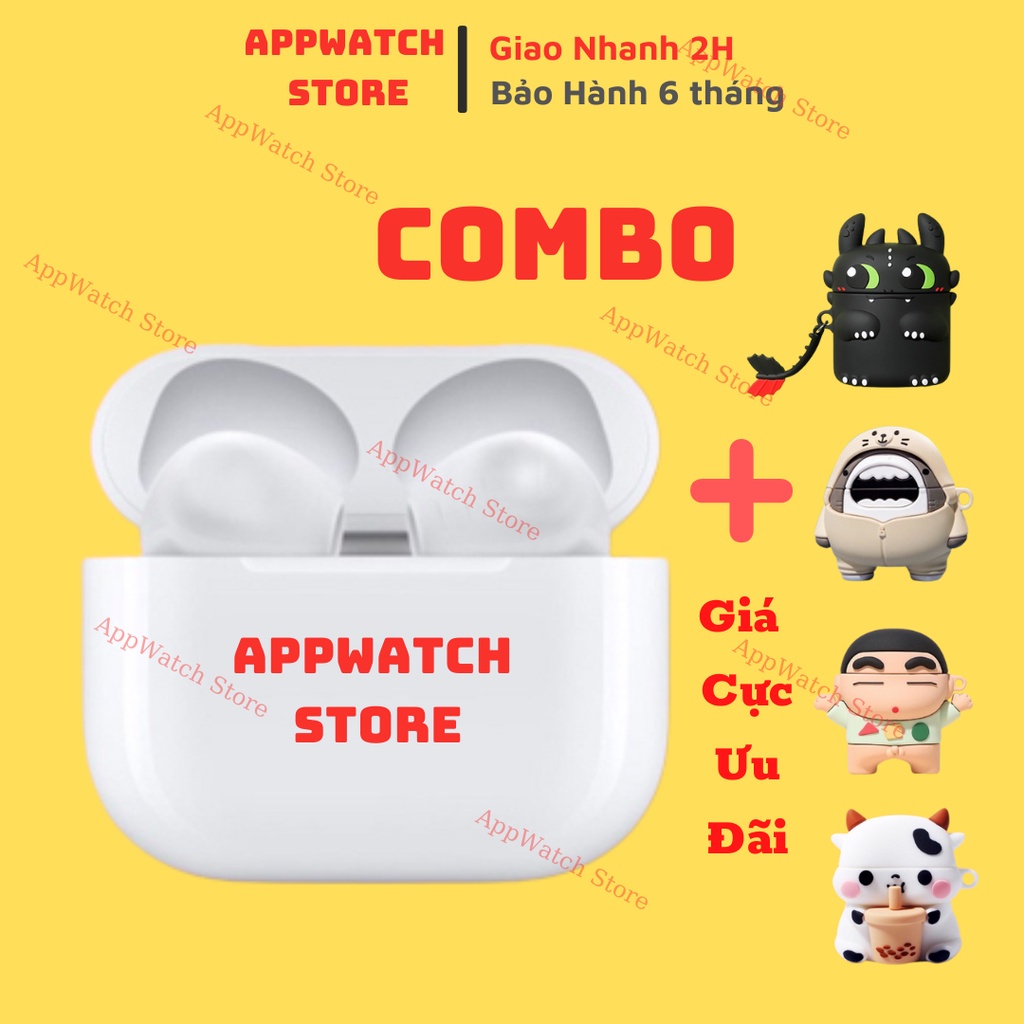 Tai Nghe Bluetooth không dây AP3 Cảm Biến Đa Điểm Không Dây 5.0 Định Vị - Đổi Tên - Sạc Không Dây