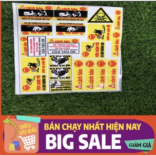 Team cảnh báo trang trí xe hài hước