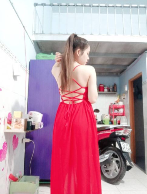 [Siêu đẹp, hình thật khách gửi] 🎀🎀ĐẦM MAXI VẢI VOAN CAO CẤP MỀM MỊN ĐI BIỂN, ĐI TIỆC CỰC XINH