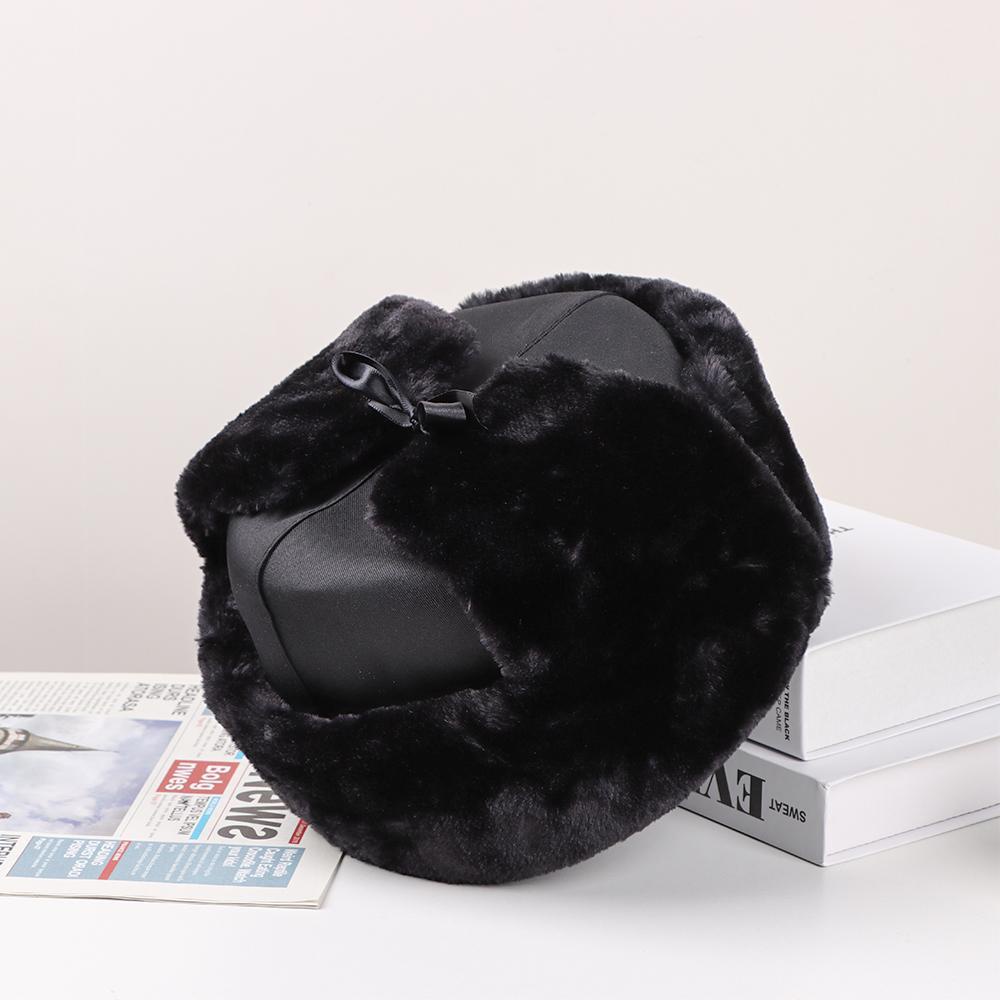 Mũ Lông Trùm Đầu Giữ Ấm Tai Phong Cách Nga Ushanka Dành Cho Nữ
