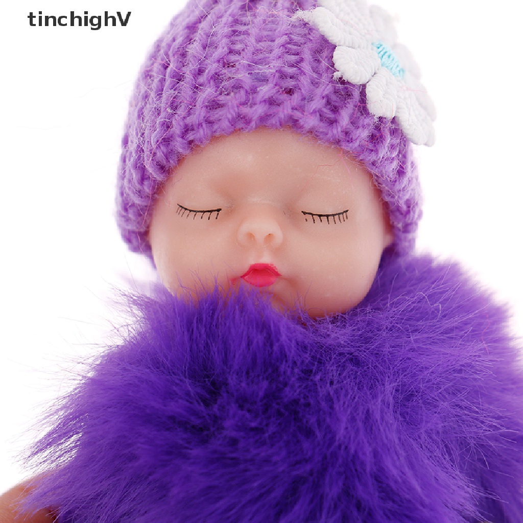 Móc Khóa Búp Bê Em Bé Đang Ngủ Nhồi Bông Dễ Thương