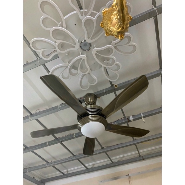 Quạt trần 5 Cánh Mầu Nâu Đồng Sang Trọng