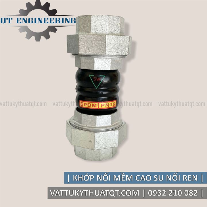Khớp Nối Mềm Cao Su Nối Ren | DN20-DN50