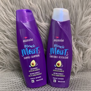 Cặp Dầu gội xả Aussie Miracle Moist 350ml