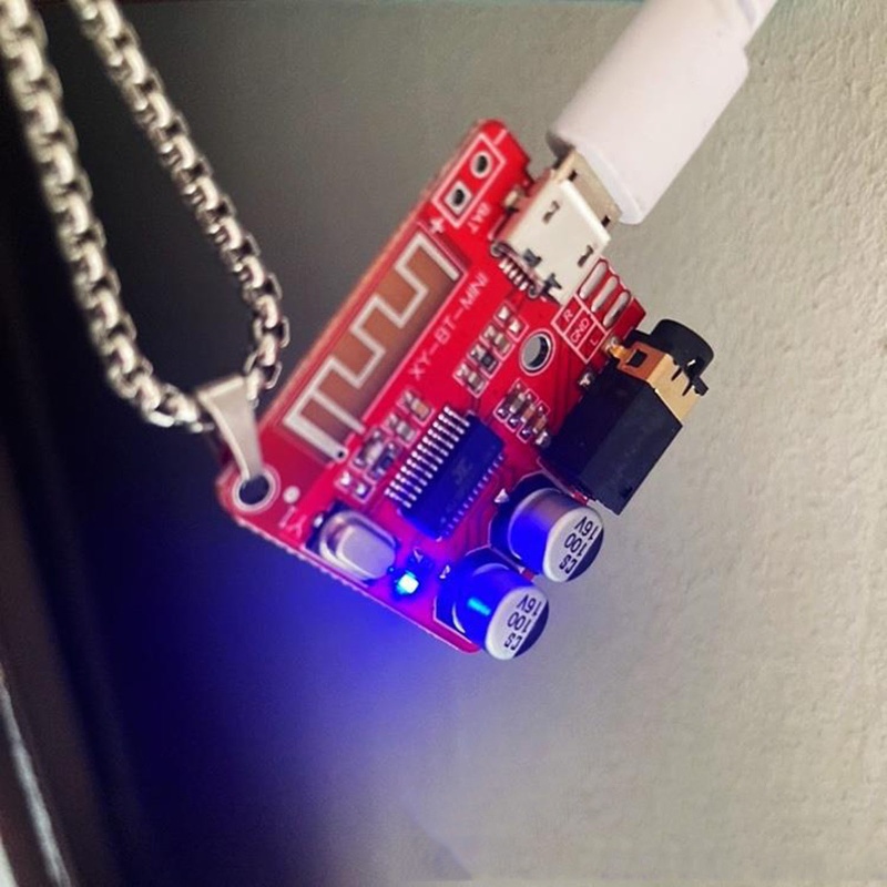 Mặt Vòng cổ Hình Chip Điện Tử Phong Cách Steampunk Cá Tính Cho Nam Nữ