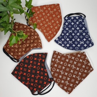 Sỉ 10 khẩu trang vải LV 5 màu V04 (Hàng loại 1)