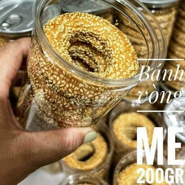 Bánh vòng mè bơ sữa- hũ 270gr