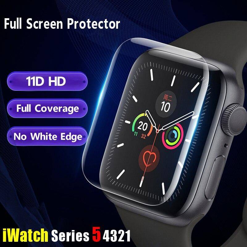 Bảo Vệ Màn Hình Cho Apple Watch Series 7 45 Mm 41 Mm iWatch 11D Full Coverage Film Cho Apple Watch 6