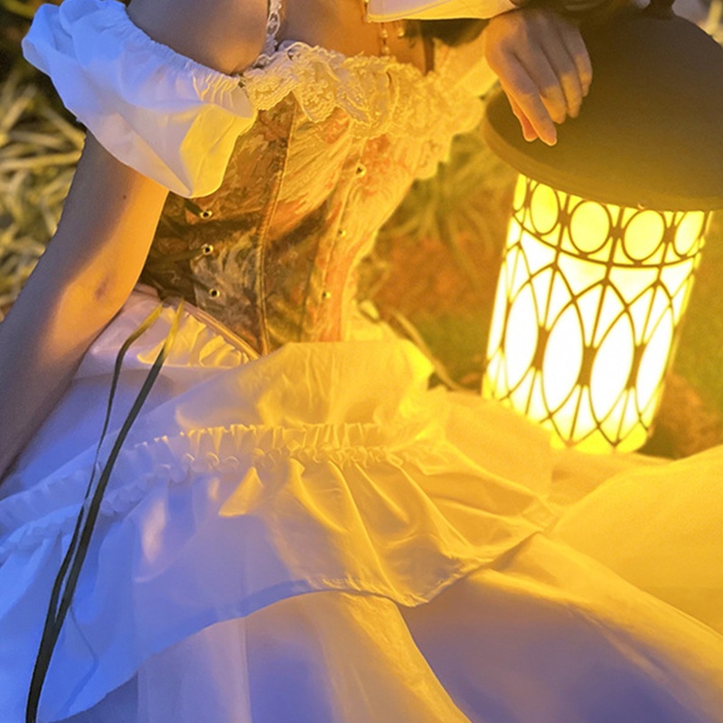 Áo Nịt Ngực Corset Thắt Dây Họa Tiết Hoa Cho Nữ