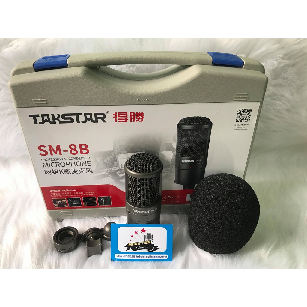 [Mã 154ELSALE2 giảm 7% đơn 300K] Mic thu âm Takstar SM-8B - SM8B chất lượng âm thanh tuyệt đỉnh