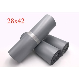 Túi Đóng Hàng Niêm Phong size 28x42 cm màu xám bạc (1 cuộn)
