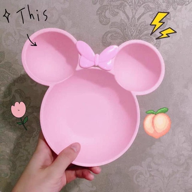 KHAY ĂN KÈM THÌA DĨA MICKEY