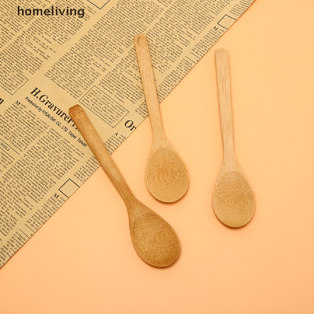 Muỗng Tre Tròn Múc Canh / Cà Phê / Muối Tiện Dụng Cho Nhà Bếp