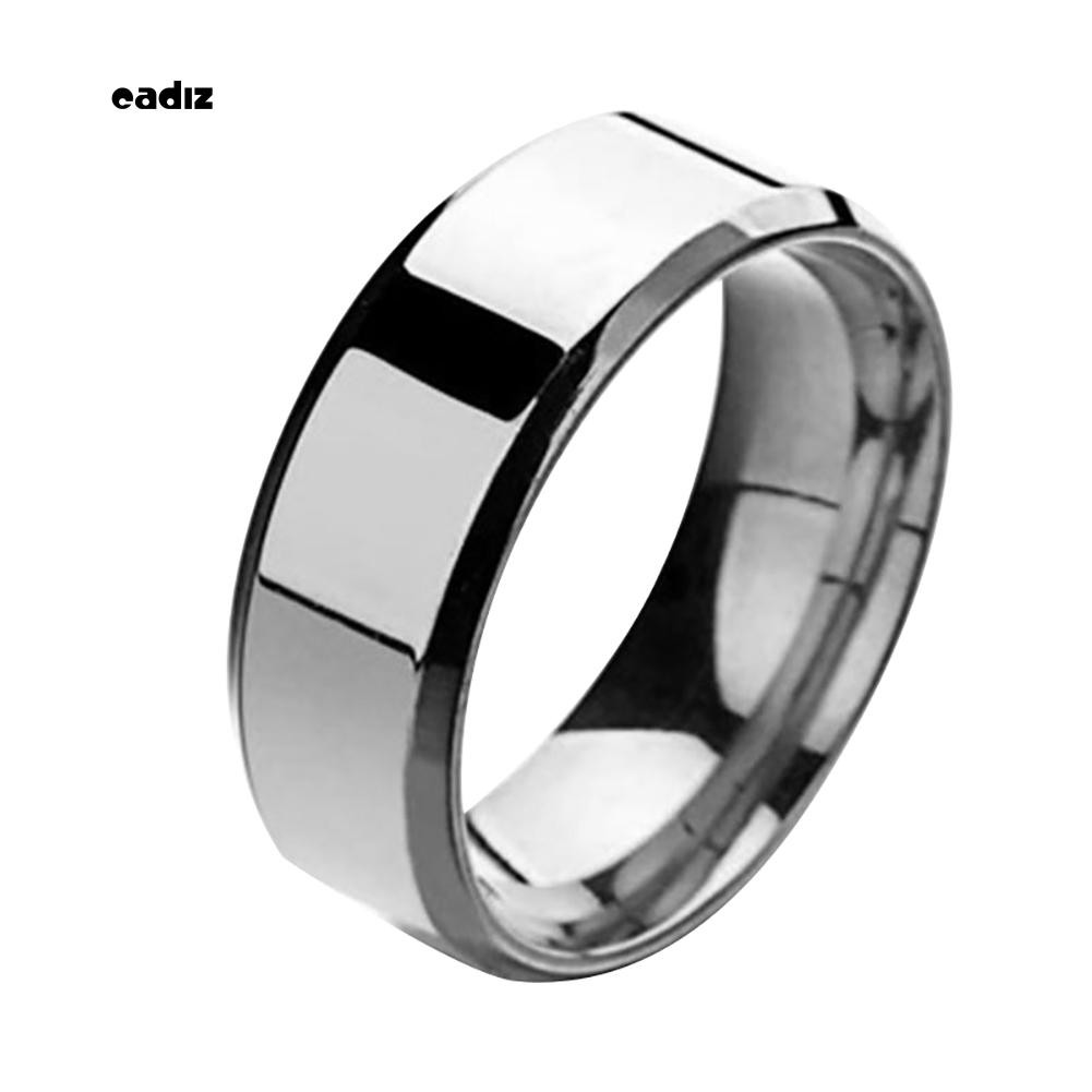 Nhẫn thép không gỉ tráng gương cho nam và nữ